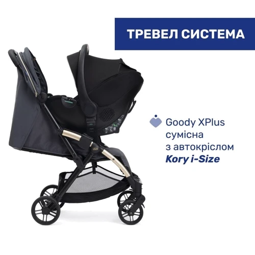 Прогулянкова коляска Chicco Goody XPlus Stroller сіра (87040.27) фото 12