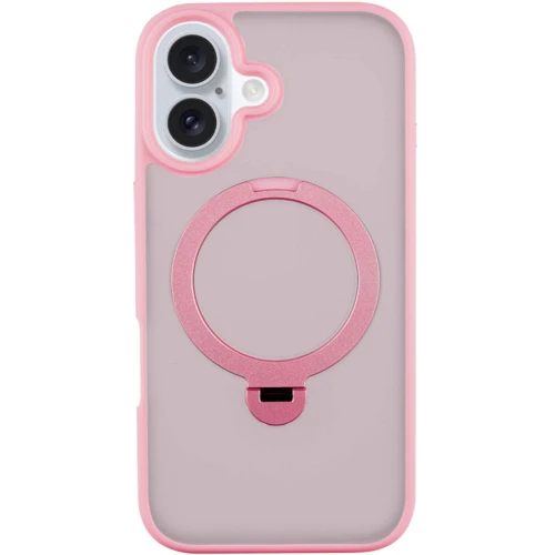 Чохол для iPhone Mobile Case Metal Buttons with MagSafe HQ Ring Pink для iPhone 16