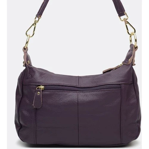 Женская сумка через плечо Borsa Leather фиолетовая (K1213-violet): Страна производитель Тайвань
