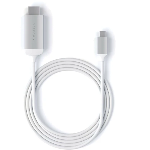 Кабель Satechi Cable USB-C to HDMI 4K 1.8m Silver (ST-CHDMIS): Тип USB-C - HDMI M