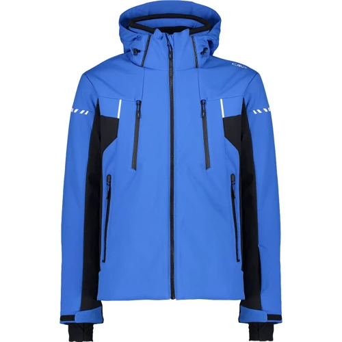 Гірськолижна куртка CMP Man Jacket Zip Hood (31W0337-N951) 50 синя з капюшоном