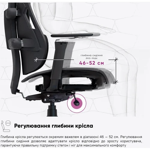 Геймерское кресло Cyberlux V10 Fabric Black (арт. GM -V10 FB) фото 13