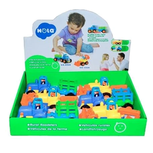 Набор игрушечных машинок Hola Toys Бульдозер и трактор 6 шт (326AB-6)