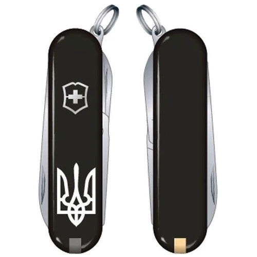 Мультитул Victorinox Classic Sd Ukraine 58мм/7предметов/черный /Тризуб (0.6223.3R1): Количество инструментов 7