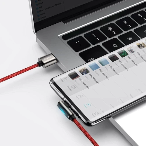 Кабель Baseus USB Cable to USB-C Legend Elbow 66W 1m Red (CACS000409) фото 8