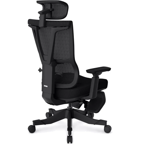 Крісло Mealux S6 Air Fabric Black (HF-S6 F/B): Оснащення Підголівник, підлокітники, З коліщатками, З хрестовиною, Підставка для ніг