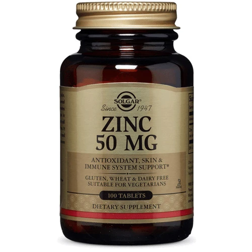 Solgar Zinc 50 mg Солгар Глюконат цинка 100 таблеток