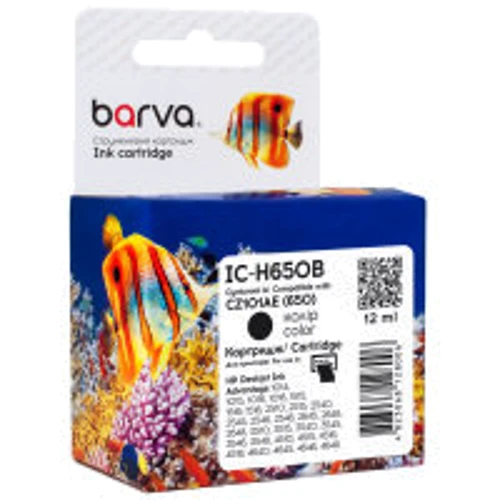 Картридж Barva HP 650 black/CZ101AE, 12 мл (IC-H650B): Производитель Barva