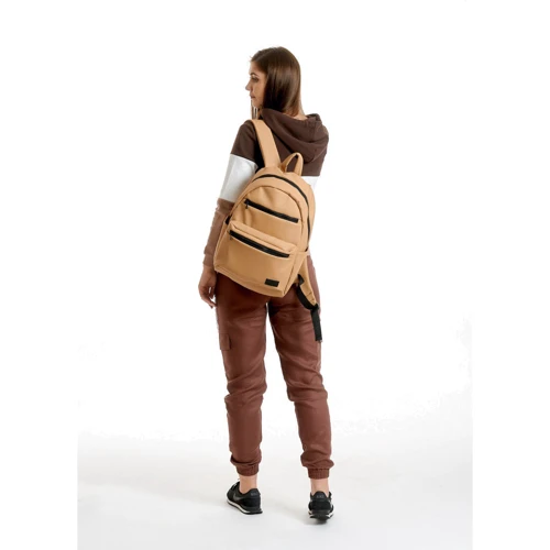 Женский рюкзак Sambag Zard 0KT бежевый (25058026): Фактура Матовая, Гладкая