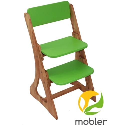 Дитячий зростаючий стілець Mobler (колір на замовлення: зелений, помаранчевий, рожевий) c500-1: Регулювання Висоти сидіння