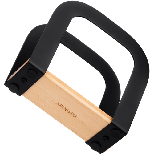 Серветка Ardesto Midori 12х4.5х12см метал бамбук Чорний (AR0911BB)