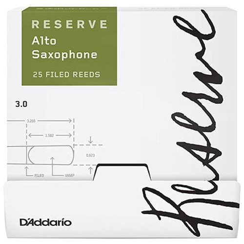 

Трости для альт саксофона D`ADDARIO DJR0130-B25 - Reserve - Alto Sax #3.0 - 25 Box
