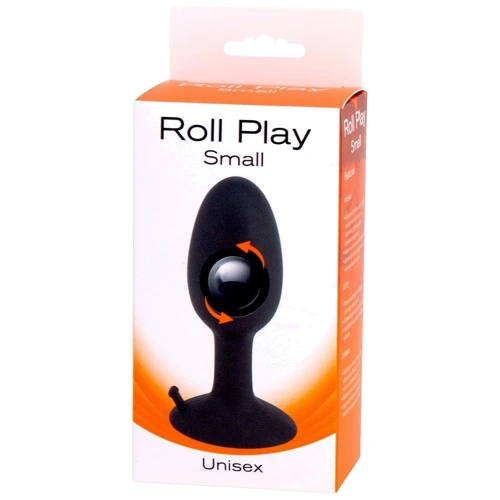 Seven Creations Roll Play Small - анальная пробка с шариком внутри, 7х2,8 см