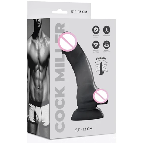 Фаллоимитатор на присоске COCK MILLER Black, 13 см