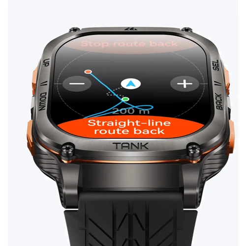 Смарт-годинник Kospet Tank M3 Ultra Black Silicone Basic