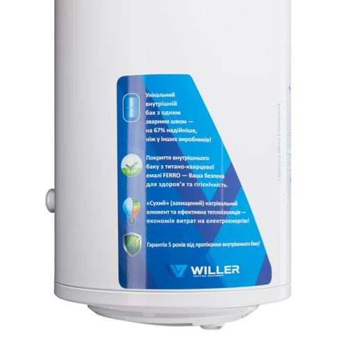 Бойлер Willer EV80DR Optima: Вес, кг 21.5
