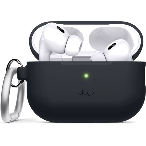 Чехол для наушников Elago Silicone Hang Case Black (EAPP2SC-HANG-BK) for Apple AirPods Pro 2