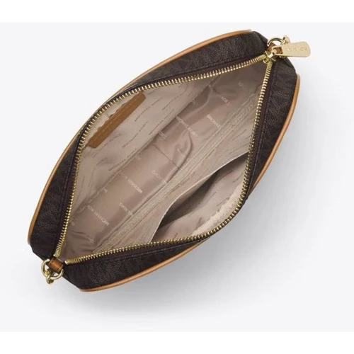 Женская сумка кросс боди Michael Kors Jet Set коричневая (32S7GJSC7B200): Пол Женский
