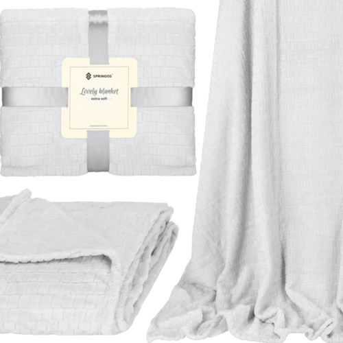Плед Springos Extra Soft 170x210 см серый (HA7111)
