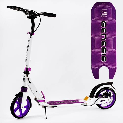 Двухколесный самокат Skyper Genesis Black and violet (116421): Количество колес 2