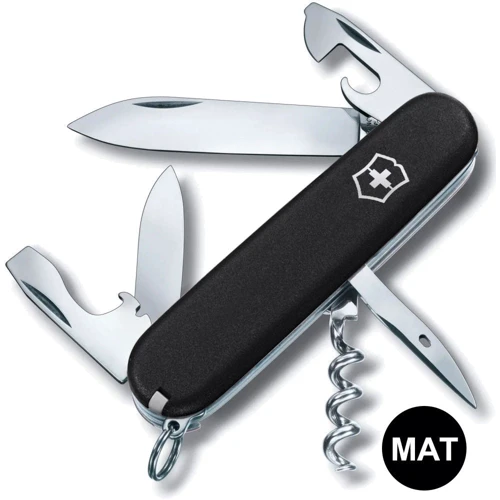 Мультитул Victorinox SPARTAN MAT чорний матовий лак (Vx13603.3_M0007p): Кількість інструментів 12