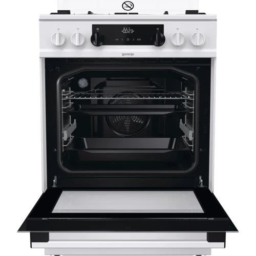 Плита комбинированная Gorenje KS6350WA: Количество газовых конфорок 4
