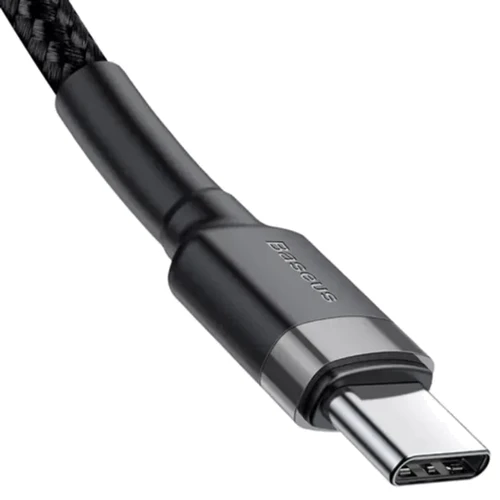 Кабель Baseus Cable USB-C to USB-C Cafule PD2.0 100W 1m Gray/Black (CATKLF-DLG1) фото 3