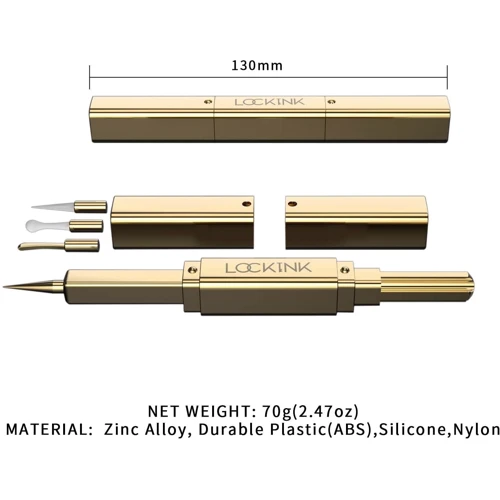 Эксклюзивный тиклер LOCKINK 5-head Flirting Tickler - Golden с пятью насадками