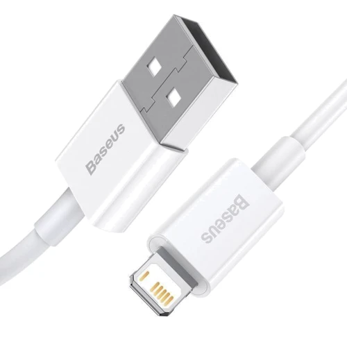 Кабель Baseus USB Cable to Lightning Superior Series 2.4A 1.5m White (CALYS-B02): Длина 1.5 м