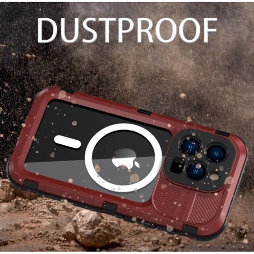 Чехол для iPhone Shellbox M Waterproof Case Red/Black for iPhone 14: Тип чехла влагозащищенный