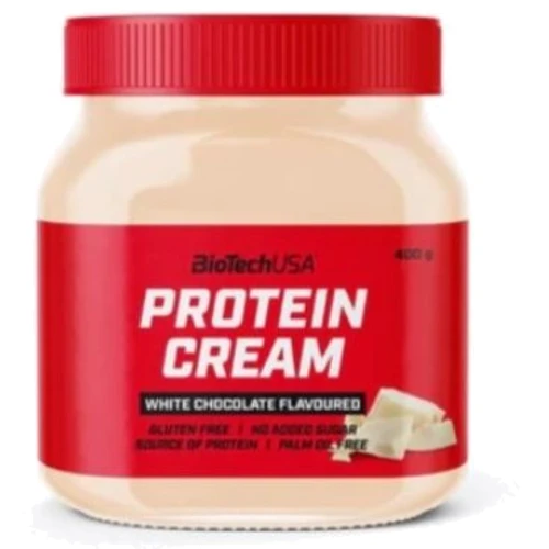 Натуральная арахисовая паста BiotechUSA Protein Cream 400 g /26 servings/ White chocolate
