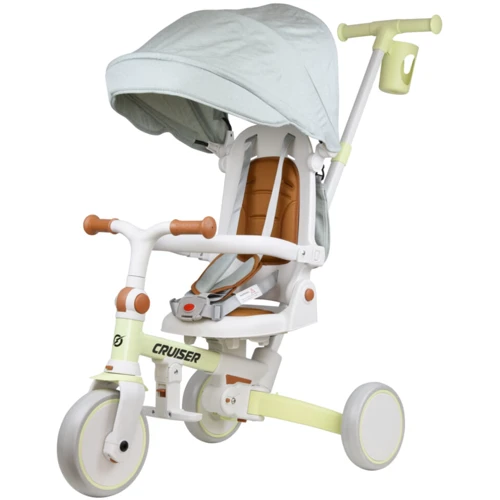 Детский беговел Tri-cycle 6in1 Cruiser Milano 002 with bag, серый