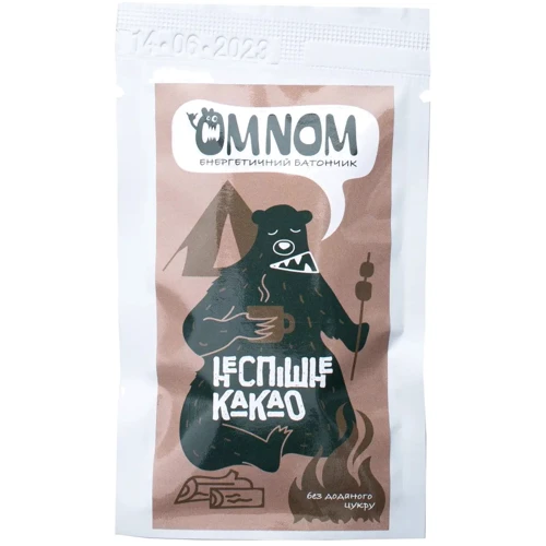 Батончик енергетичний OMNOM Неспішне какао 50 г (4820219970286)
