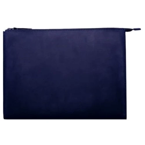 Сумка для ноутбуков INCARNE Handmade New Zipper Blue for Laptop: Материал кожа