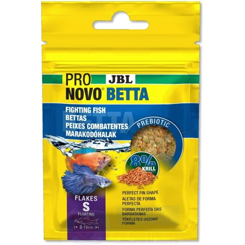 Корм JBL Pronovo Betta Flake S для петушков в хлопьях 20мл (167,308)