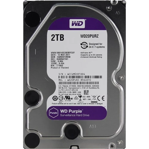 Внутренний жесткий диск WD Purple WD20PURZ