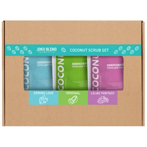 Joko Blend Coconut Body Scrub Set of 3 Набір