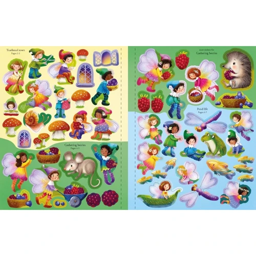 Fairies, Pixies and Elves Sticker Book / Книга з наклейками Феї, Піксі та Ельфи: ISBN 9781474989794