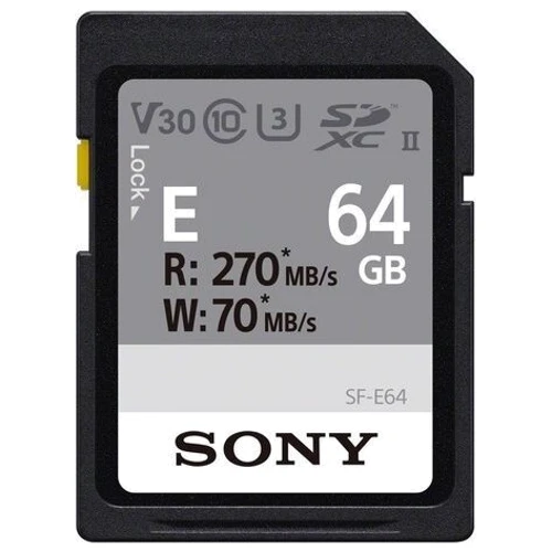 Карта памяти Sony 64GB SDXC Class 10 UHS-II U3 V60 (SFE64A.ET4)
