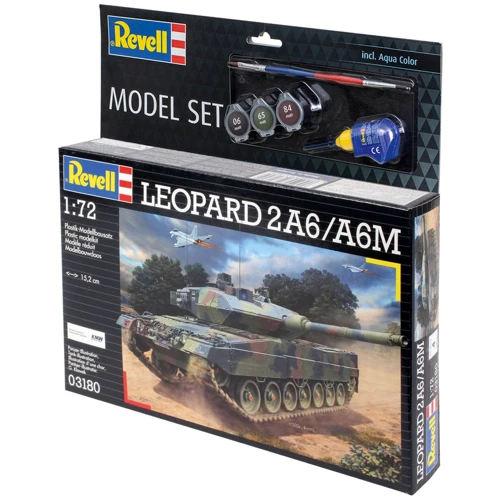 Збірна модель-копія Revell набір Танк Леопард 2A6/A6M рівень 4 масштаб 1:72: Виробник Revell