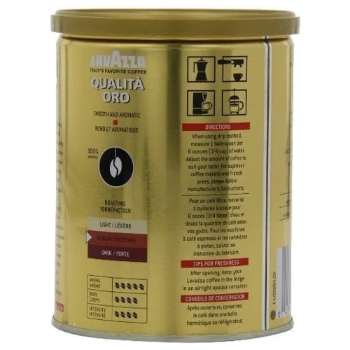 Кофе Lavazza Qualita Oro (ж/б) 250 г (DL3549): Вид напитка кофе молотый