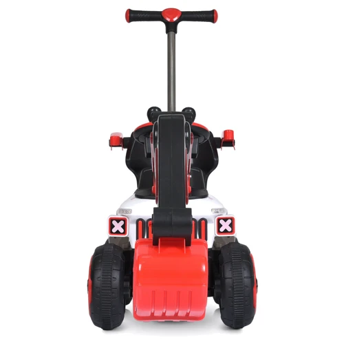Детский электромобиль-толокар 3в1 Bambi Трактор с ковшом красный (M 5783BLR-3)