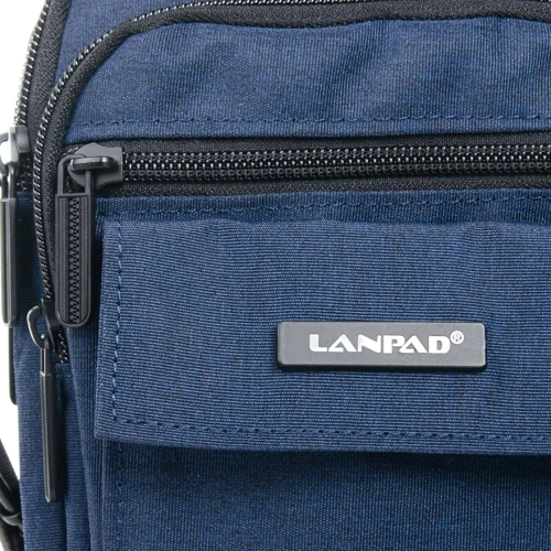 Мужская сумка через плечо Lanpad синяя (33066): Пол Мужской
