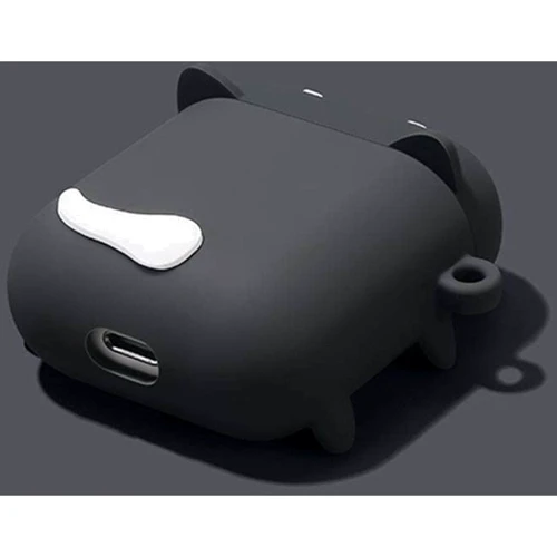 Чехол для наушников TPU Case Dogs Haski stands Black for Apple AirPods: Тип Чехол