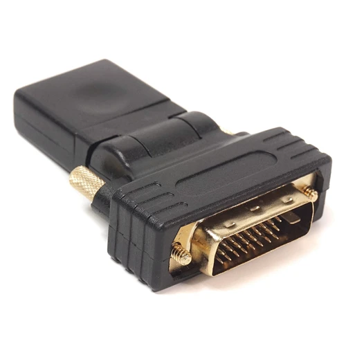 Кабель і перехідник PowerPlant HDMI AF - DVI (24 + 1) AM, 360 градусів (KD00AS1301)