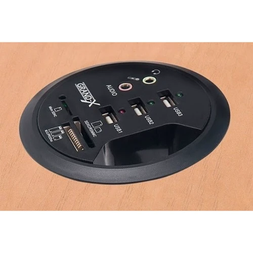 Аксессуар для ноутбуков USB хаб Grand-X + cardreader + 3,5mm audio in-out (DH-80X) фото 6