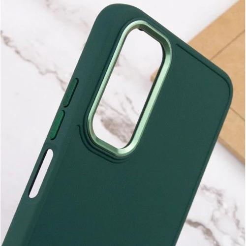 Чехол для телефонов TPU Case Bonbon Metal Style Army Green for Samsung A145 Galaxy A14 4G/A146 Galaxy A14 5G: Цвет зеленый