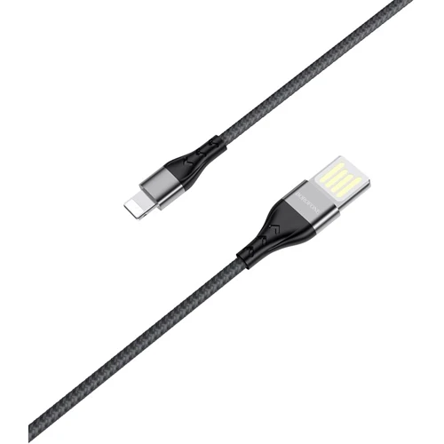 Кабель Borofone USB Cable to Lightning Tasteful 1.2m Black (BU11)