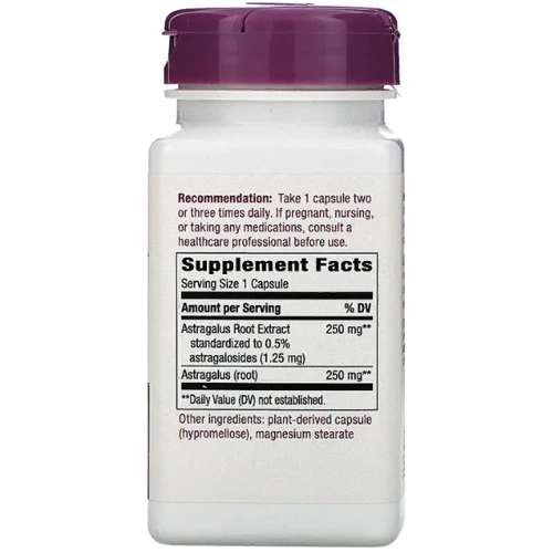 Nature's Way, Astragalus, Standardized, 60 Veg. Capsules (NWY-15383): Форма выпуска Капсулы