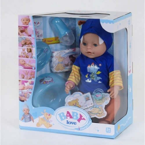 Пупс Baby Love функциональный с аксессуарами (BL 034 A)